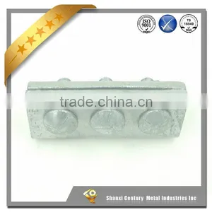 Pole Line Hardware Straight 5/8 Carriage Clamping Bolted 6461guy Clamp thumbnail-1