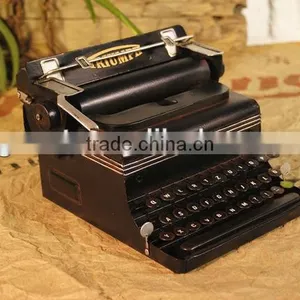 Antique Iron Typewriter Model Crafts With Paint thumbnail-1