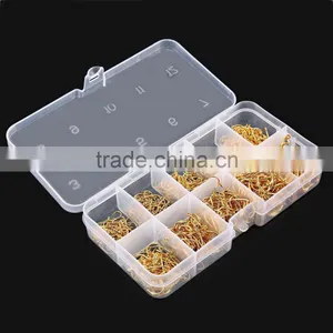 LEO 600pcs Eyelet Barb Metal Angling Hook Fishing Tackle Fishhooks Barbed Hook With Fishing Tackle Boxes Sharp Kit thumbnail-3