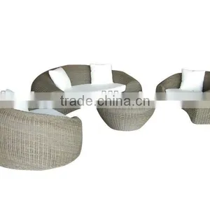 Outdoor Round Rattan Sofa thumbnail-1