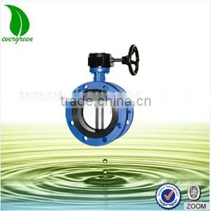 Gear Operated Wafer Metal Manual Iron Butterfly Valve thumbnail-1