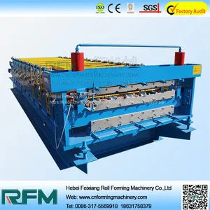 Metal Roof Double Layer Roll Forming Machine thumbnail-1