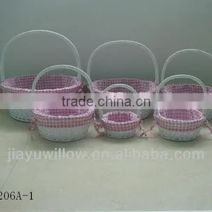 3pcs Round Empty Knitting Gift Baskets thumbnail-5