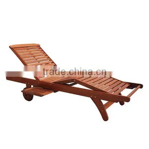 High Quality Best Selling Eco Friendly Wooden Armless Sunlounger - 3 Parts From Viet Nam thumbnail-1
