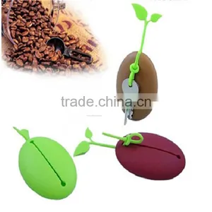 Customized New Coffee Bean Silicone Key and Coin Bag Key Holder thumbnail-2