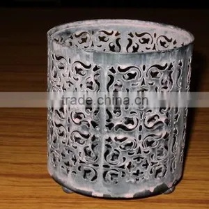 Iron Cage Pillar Holder,Designer Metal Cage Candle Holder,Designer Pillar Holder,Home Decorative Pillar Holder,Antique Pillars thumbnail-1
