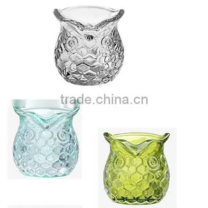Glassware, Owl Shaped Candle Holder thumbnail-1