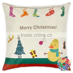 Cotton Linen Sofa Home Decor Design Throw Pillow Case Cushion 17.5 Inches Square Pillow Cover thumbnail-2