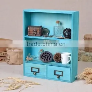 Two Drawer Wall Wooden Boxes thumbnail-1