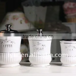 Top Grade Embossment Ceramic Canister thumbnail-2