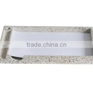 Concrete Office Desk Organizer Terrazzo Letter Tray thumbnail-1