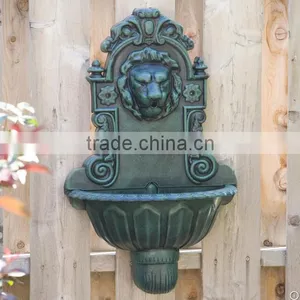 Western Palace Style Marble Stone Lion Head Statue Wall Fountain thumbnail-4