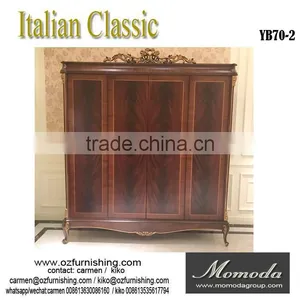 YB70-2 Luxury Royal Furniture Italian Furniture Made in China Hand Carved Writing Desk- thumbnail-5
