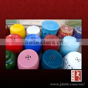 Different Color Ceramic Glazed Stool thumbnail-2