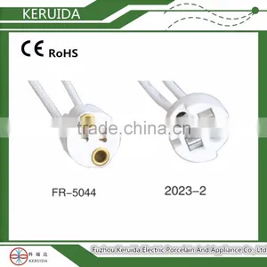 Porcelain Electrical Light Fittings Parts With Electrical Cord thumbnail-1