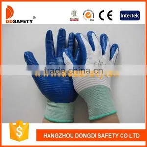 New Model White Nylon With Blue Nitrile Glove Ice Scraper Glove thumbnail-1