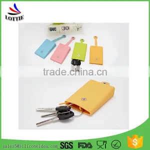 Custome Colorful Silicone Bag Novelty Silicone Card Bag Lovely Silicone Key Bag thumbnail-6