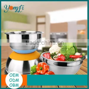 Hight Quality Mixing Bowls - Silicone Bottom Stainless Steel Soup Bowl thumbnail-1