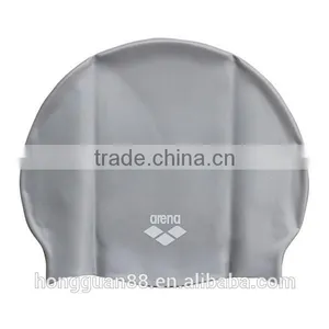 Fashionable Best Quality in Adult or Kid Size Customized Printing Logo Waterproof Silicone Swimming Cap thumbnail-1