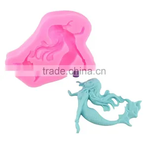 Liquid Silica Gel Mould DIY Chocolate Handmade Cake Mould Cake Decorating Tool Mermaid 1688 Agent thumbnail-2