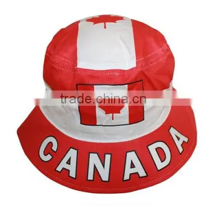 Wholesale 100% Cotton Print Pattern American Flag Bucket Hat thumbnail-6