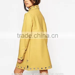 Outdoor Custom Women Waterproof Trench Coat Fashion Designs thumbnail-3