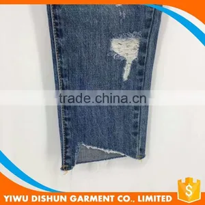 Women Cotton Brand Ripped Pants Jeans thumbnail-4