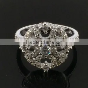 Designer CZ Cocktail Ring thumbnail-1
