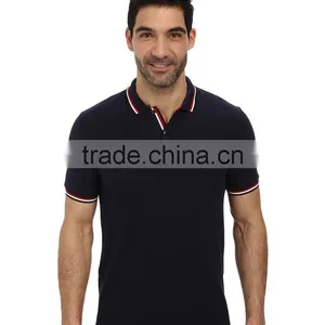 2015 Latest Custom 100 Polyester Short Sleeve Mens Fancy Pique 100 Polyester Polo Shirts thumbnail-1