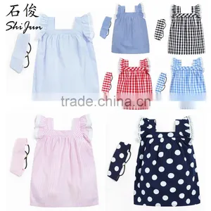 ShiJ Baby Dresses Set 0~3T Polka Dots Striped Cotton Toddler Girl Clothing thumbnail-1