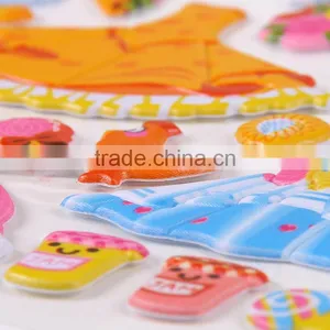 Children Puffy Sticker ,handbag Multicolor Decoration Stikcer Bubble DIY Sticker Foil Sticker thumbnail-6