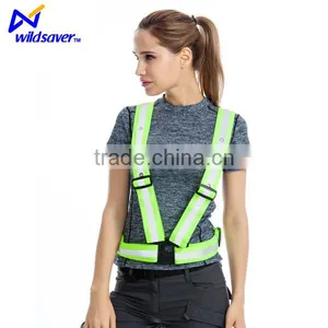 China New Design Led Hi Visibility Vest Safety Dark Night thumbnail-4