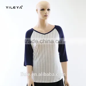 Stylish Lady Women Medium Sleeve Pullover Tops Casual Blouse thumbnail-1