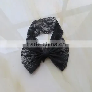 YJ-057 Newborn Baby Kids Girls Rainbow Color Kids Bow Wholesale Custom-made Lace Headband Baby Hair Accessories 2016 thumbnail-4