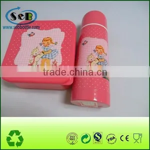 China Manufacturer Storage pp Mini Student Lunch Box and Stainless Steel Vacuum Thermos Set for Kid thumbnail-1