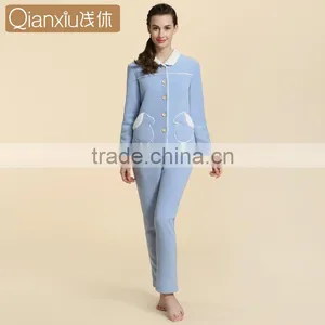 Functional Service Qianxiu Long Sleeve Winter Fleece Ladies Nighty thumbnail-1