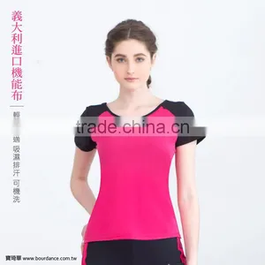Top Selling Products Women V Back Sport Yoga Fitness Short Sleeve Top thumbnail-1