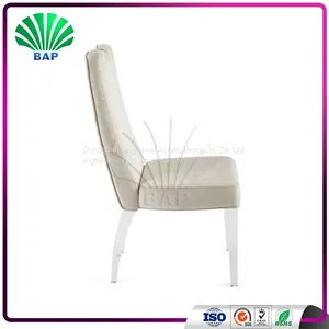 Plexiglass White Banquet Chair High Back Dining Chair Wedding Chair For Groom And Bride thumbnail-3