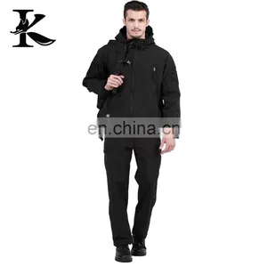 Breathable Softshell Jacket Camouflage Waterproof Pants Camo Suit thumbnail-2