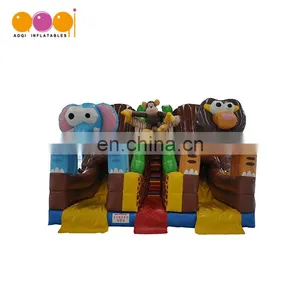 Child Inflatable Climbing Jump Dry/wet Duel Slides for Business thumbnail-1