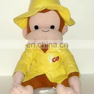American Fairy Tales Curious George in Yellow Hat Plush Monkey Toy thumbnail-1