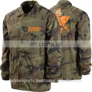 Coach Jackets - Custom Design Camo Flag Coach Jacket With Side Pocket in High Quality - Custom Style 2017 thumbnail-1