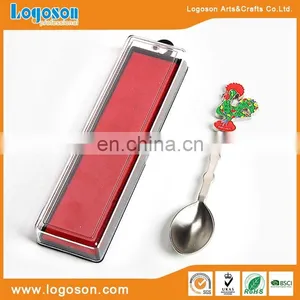 New Design Upmarket Eco-frinedly Material Silver Souvenir Metal Spoon thumbnail-3