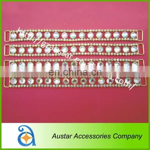 Diamante Bikini Connector With Crystal AB Stone & Gold Base for Swimwear thumbnail-1