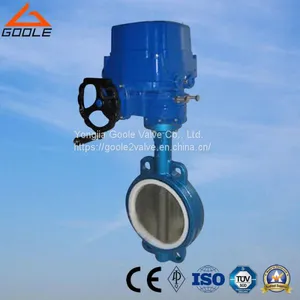 Wafer Concentric Type PTFE Seat Electric Regulating Butterfly Valve (D971F) thumbnail-1