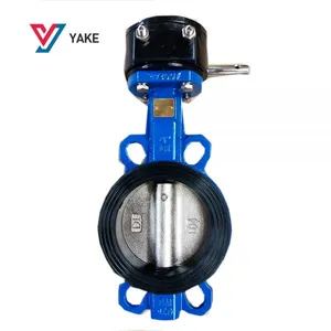 Ductile Iron Wafer Handle Butterfly Valve With Worm Gear thumbnail-1