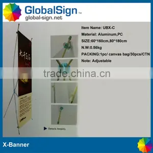 Shanghai GlobalSign Light Weight Adjustable X Banner Stands thumbnail-5