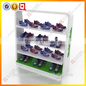 4 Shelf MDF Shoe Display for Kids thumbnail-1