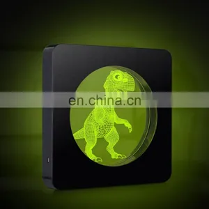 Creative Lighting Frame Lamp 3D Acrylic Led Sleeping Night Light for Bedroom thumbnail-1