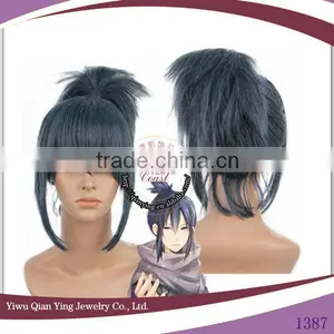 Blue Cosplay Nuber Six Short Nezumi Wig Ponytail thumbnail-1